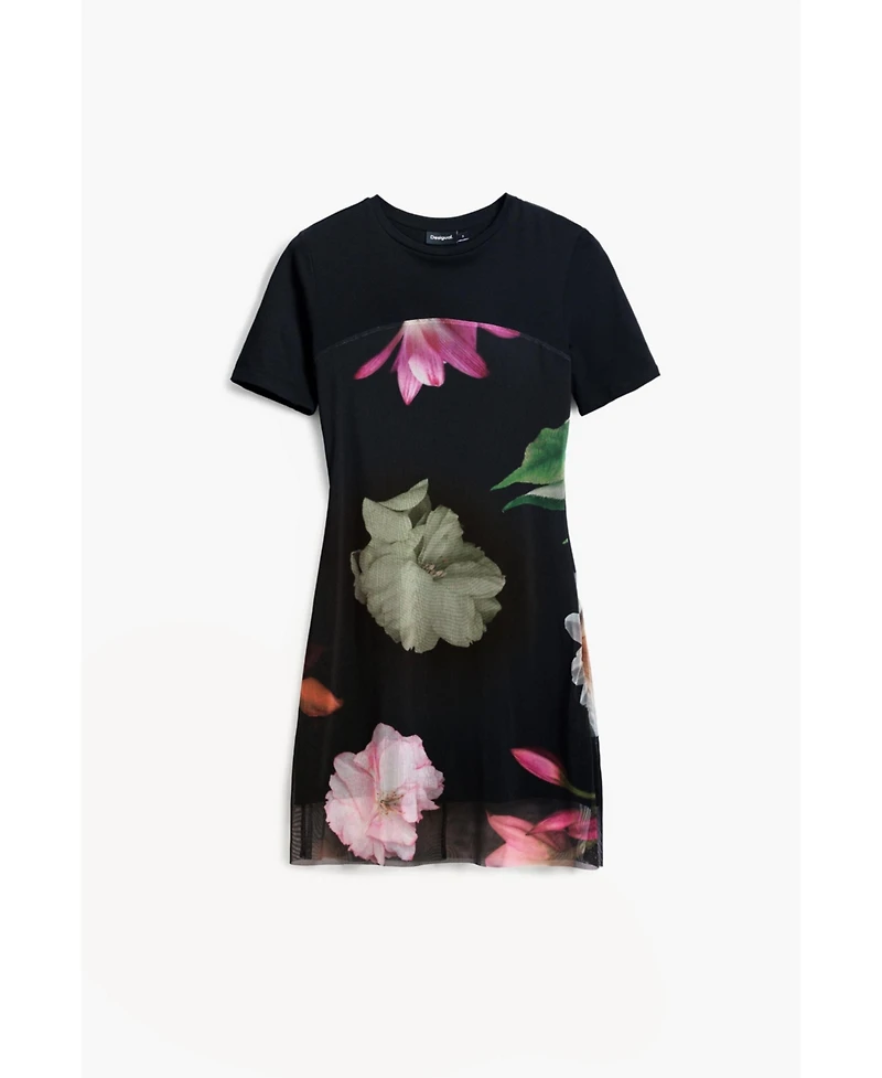 Desigual Women's Short dress with combined flowers