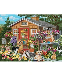 SunsOut Backyard Potting Shed 500 piece Jigsaw Puzzle for Adults