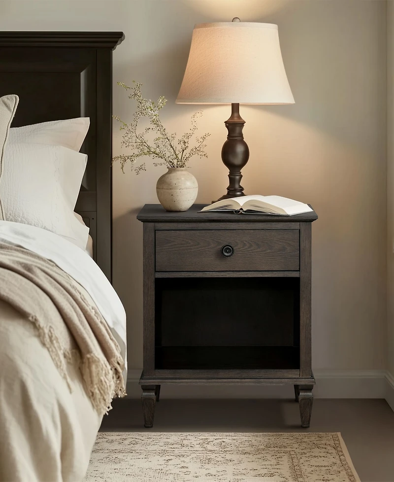 Madison Park Signature Victoria 24" One-Drawer Wood Nightstand