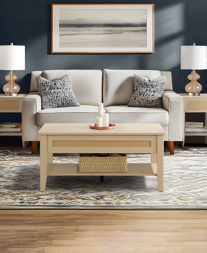 510 Design Lennox 23.75" Wood Square Accent Table