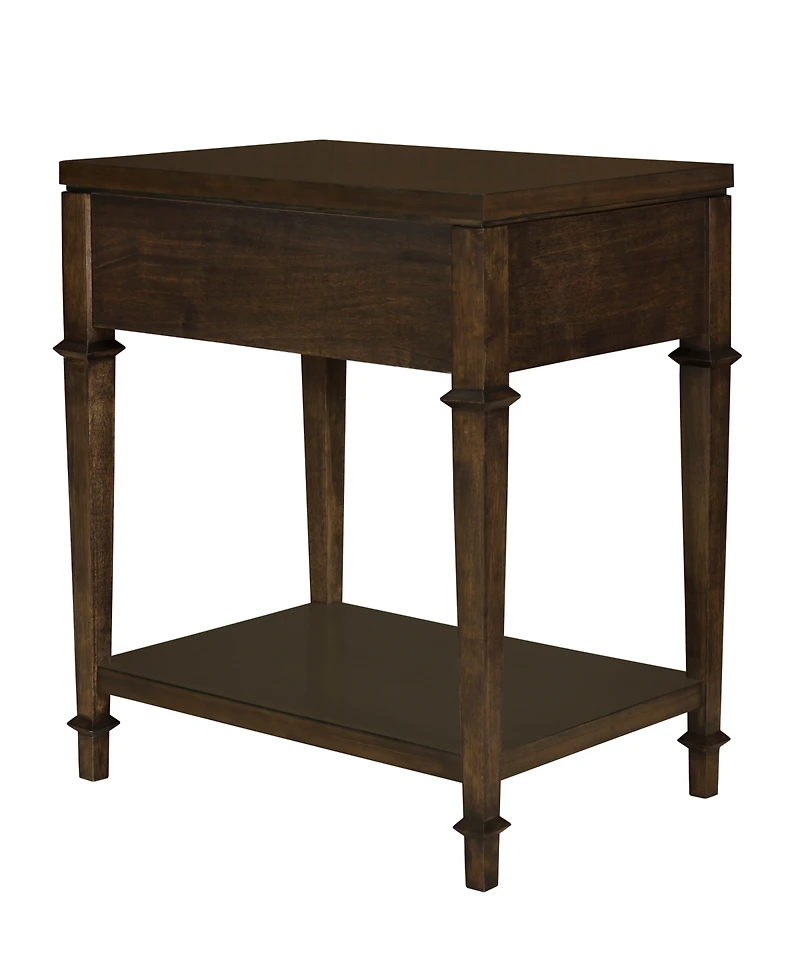 Martha Stewart Collection Kenna 26" Wood Fluted Drawer Nightstand