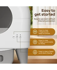 Cumrige Modern Smart Self Cleaning Cat Litter Box