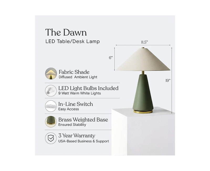 Brightech Dawn Modern Led Table Lamp Accent