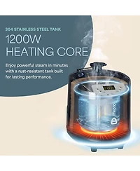 LifePro Sauna Steamer Machine 2.6L with Remote & App Control - 1200W Portable Steam Sauna Generator for Tent or Steam Room