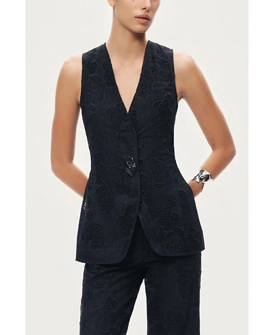 Nocturne Women's Textured Tailored Vest
