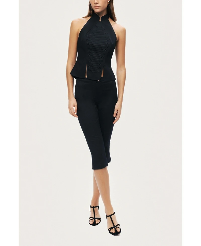Nocturne Women's Halter Neck Structured Top