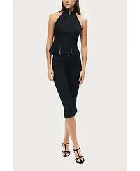 Nocturne Women's Halter Neck Structured Top