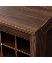 flynama Modular 32-Bottle Wine Bar Buffet Cabinet