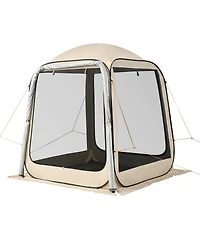 Gouun Pop Up Suv Tailgate Screen Tent 6x6 ft for 4-6 People with Carry Bag and Netting Sides