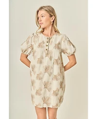 English Factory Women's Embroidery detail mini dress