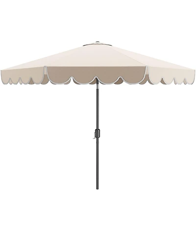 Slickblue Patio Umbrella Outdoor Market with Crank Tilt Adjustment