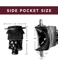 Gse Games & Sports Expert Set of 6 Heavy Duty Pu Leather Billiard Pool Table Pockets