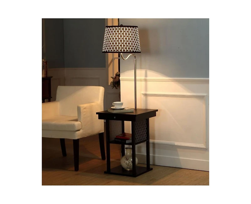 Madison Led Table & Lamp Combo with Charging Usb Ports, Set of 2