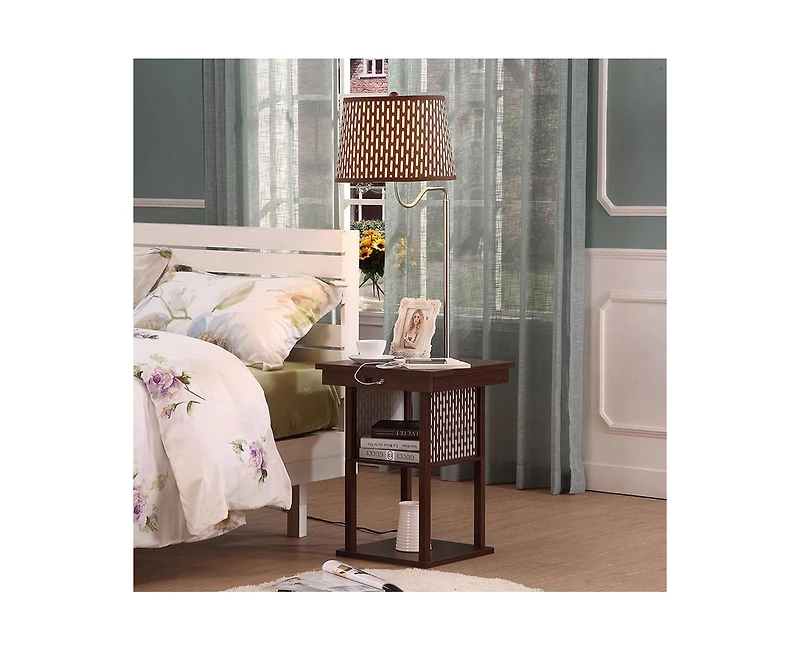 Madison Led Table & Lamp Combo with Charging Usb Ports, Set of 2