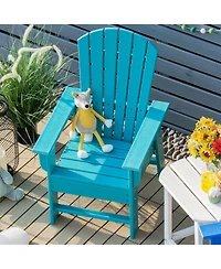 Sugift Patio Kids' Adirondack Chair with Ergonomic Backrest