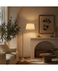 Brightech Caden Classic Led Floor Lamp with Extendable Swing Arm