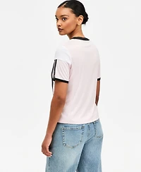 Bar Iii Women's Sporty Colorblocked T-Shirt, Macy's Exclusive