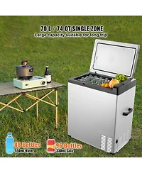 Mecale 70 Liter Portable Car Refrigerator 12V Single Zone for Camping Rv
