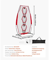 Mecale 8 x 4 Football Throwing Net with 5 Target Pockets