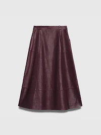 The Fold Women's Andalo Leather Skirt