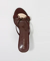 Berness Women's Royalty Kitten Heel Thong Sandal
