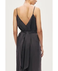 Nocturne Women's V-Neck Spaghetti Strap Jumpsuit