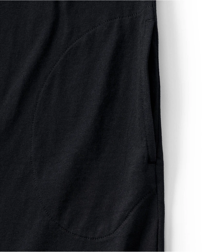 Lands' End Women's Tall Cotton Jersey Notch Neck Dress