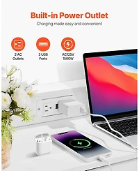 Gouun Led 9-Drawer Fabric Dresser with Built-In Outlet and Metal Frame