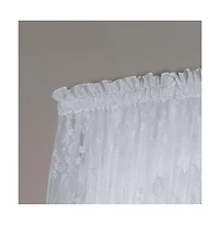 Habitat Commonwealth Mona Lisa Jacquard Lace Tailored Balloon Rod Pocket Curtain Panel