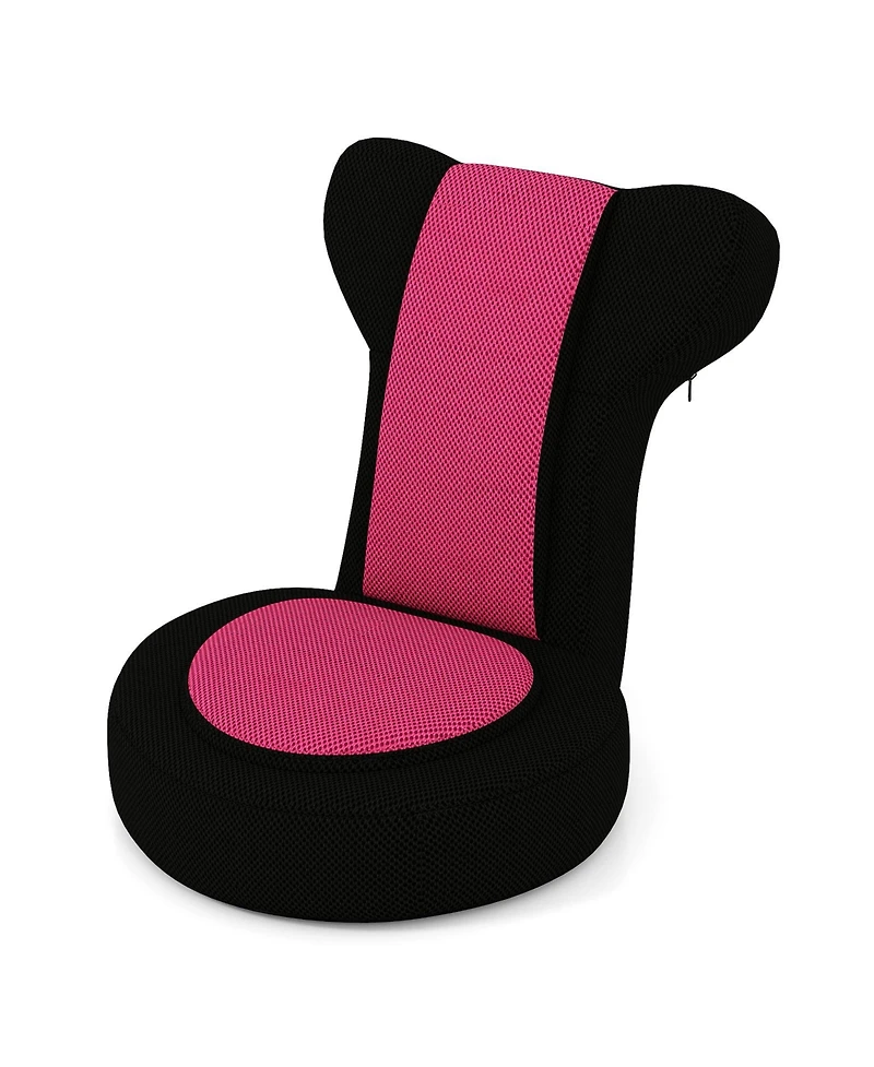 Sugift Floor Comfy Gaming Leisure Chair with Adjustable Headrest and Backrest