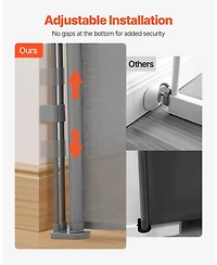 Cozito Retractable Baby Gate 34 in Tall Extends to 110 in Mesh