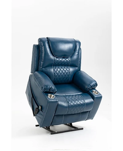 Clihome Lounge chair lift chair relax sofa chair sitting room furniture sitting room power supply elderly electric lounge chair (180 degree lying flat