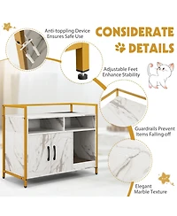 Cozito Hidden Cat Washroom 35 in Double Door Scratch Board