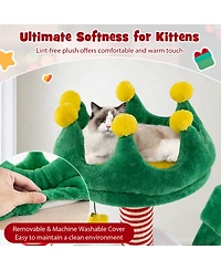 Cozito Cat Tree Christmas Theme with Gift Box Condos and Sisal