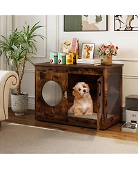 Cozito Dog Crate Furniture Style with Window and Lockable Door