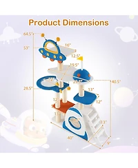 Cozito Cat Tree Space Theme Multi-Level with Sisal Scratch Posts