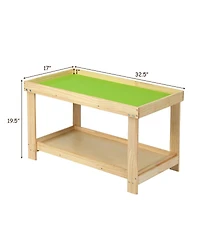 Gouun Solid Wood Kids Multifunctional Activity Play Table