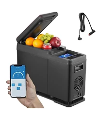 Mecale 8 Liter Car Armrest Refrigerator 12V Portable Single Zone Freezer