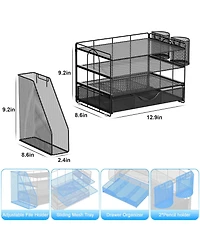 Gnuadz Desk Organizer File Holder 4-Tier Drawer Pen Paper Storage