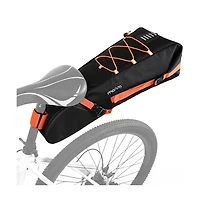 Hikeen Large Capacity Bike Seat Bag 12L Bicycle Saddle Bag Under Seat Storage with Reflective Strip for Commuting Touring Road Mountain Cycling