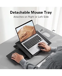 Gnuadz 15.6" Adjustable Lap Desk with Angles Mouse Pad Cushions Laptop Stand