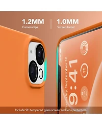 Gonez Magnetic for iPhone 15 Case Anti-Scratch Microfiber Lining Shockproof Protective Silicone Phone Cover