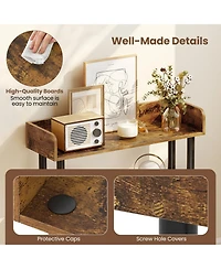 Sugift 3-Tier Bookshelf with Anti-Tipping Kit and Industrial Storage Unit for Living Room