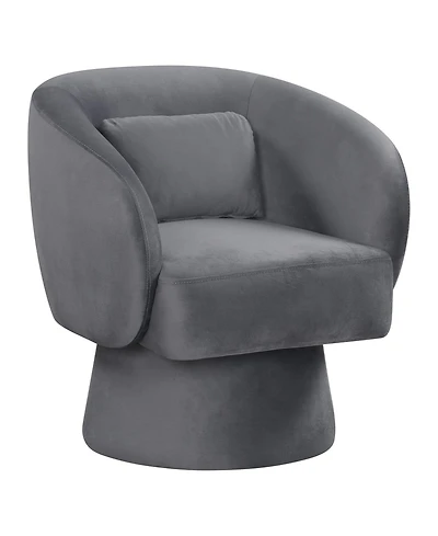 Gouun 360-Degree Swivel Barrel Chair with Lumbar Pillow