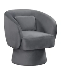 Gouun 360-Degree Swivel Barrel Chair with Lumbar Pillow