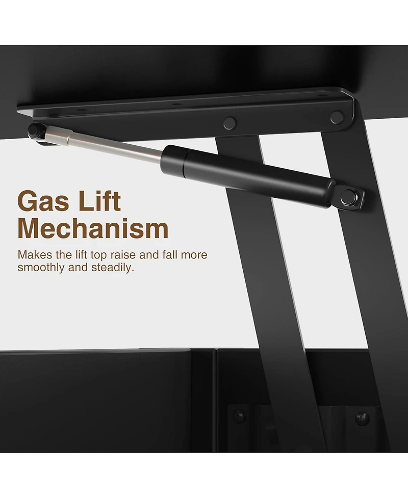 gaomon Lift Top Coffee Table with Storage, Multi-Function Convertible Coffee Table for Living Room