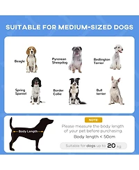 Aostirmotor 30" Elevated Dog Cot, Uv protection canopy, breathable cooling, portable foldable, sturdy raised design