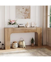 gaomon Long Console Table for Entryway,Slim Narrow Entrance Tables Farmhouse Wood Sofa Table Behind Couch for Entrance