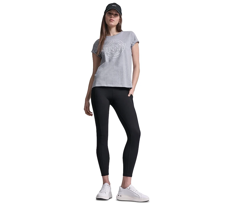 Dkny Sport Women's Collegiate Medallion Logo T-Shirt