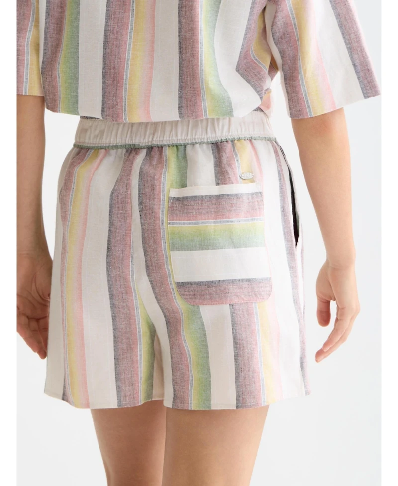 Scotch & Soda Women's and Striped Elastic Waist Shorts